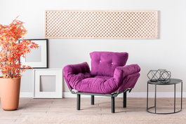 Atelier Del Sofa Nitta Single - Púrpura